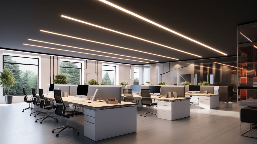 Office Lighting Setup